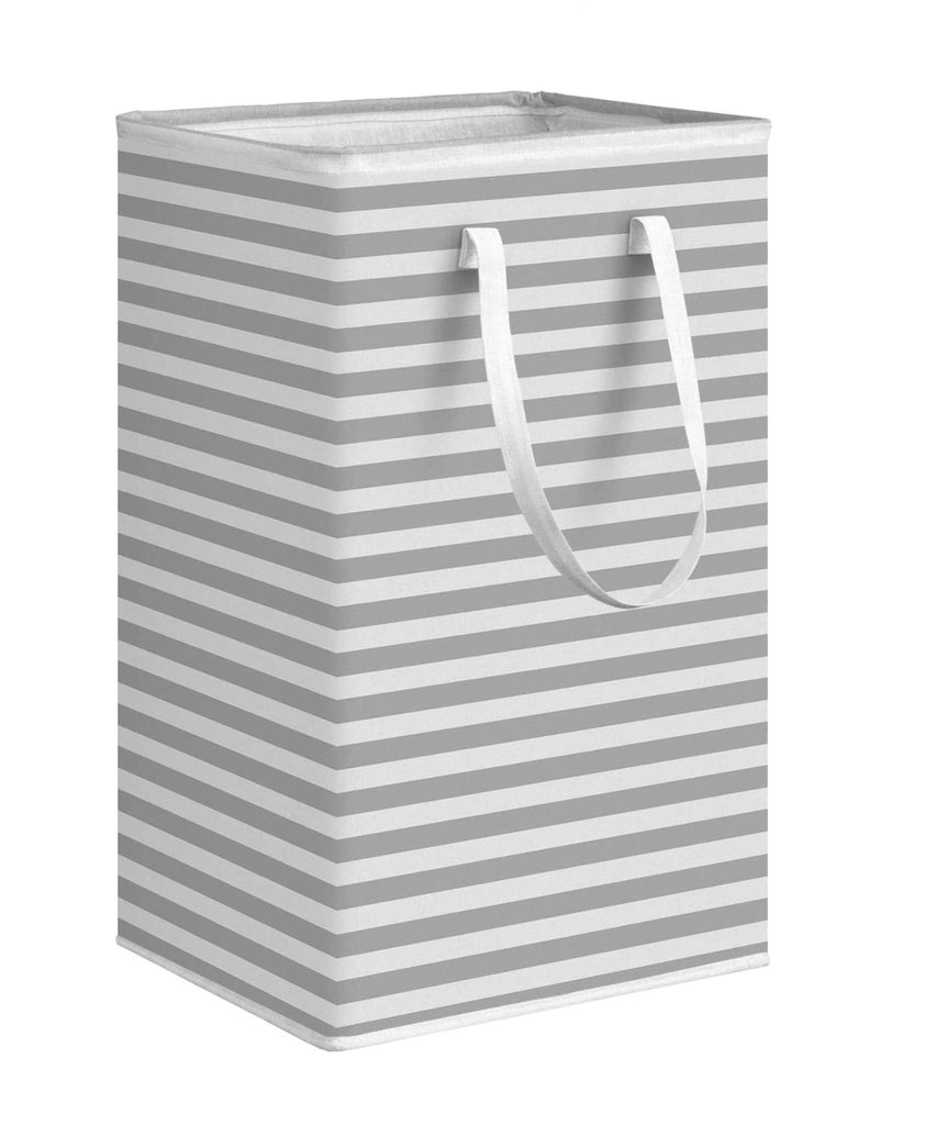 75 L Grey Laundry Basket with Extended Handle