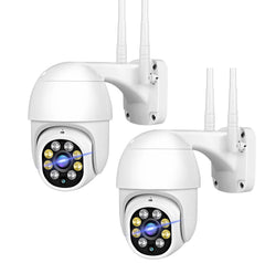 2x HD WiFi Wireless Outdoor Security Camera Weatherproof Home Surveillance Camera
