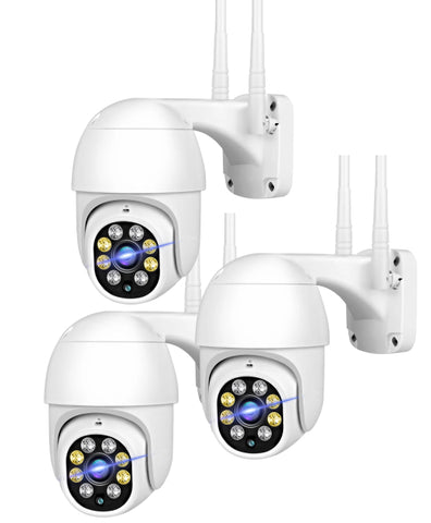 3x HD WiFi Wireless Outdoor Security Camera Weatherproof Home Surveillance Camera