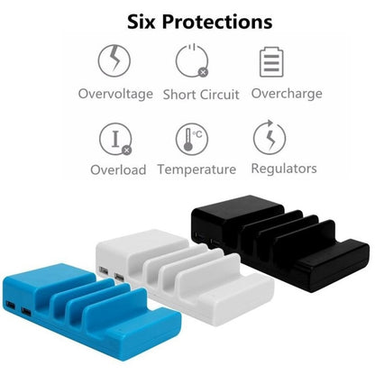 Charging Station Organizer - USB Charging Station for Multiple Devices