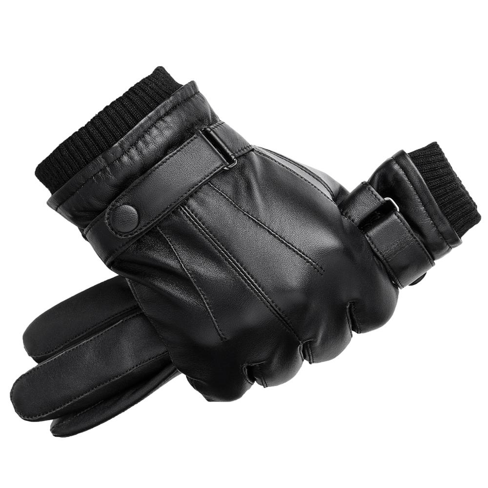 Mens Leather Gloves - Leather Gloves Touchscreen