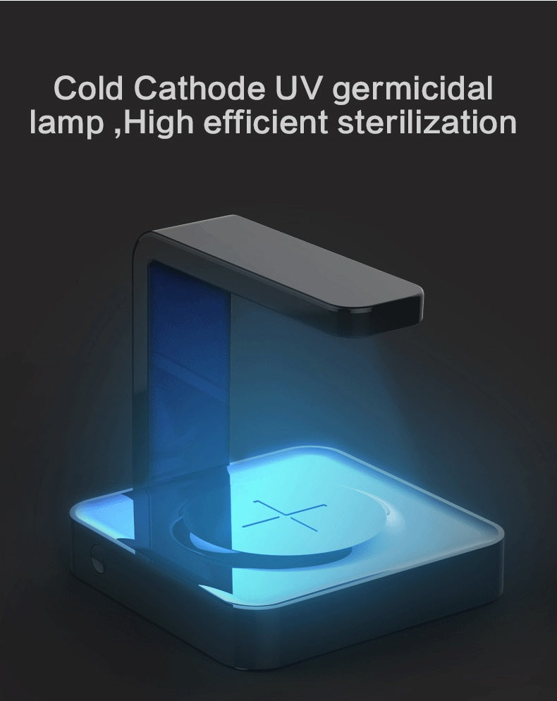 UV Phone Sanitizer & Qi Charger - 2 in 1 Phone Disinfectant and Wireless Charger