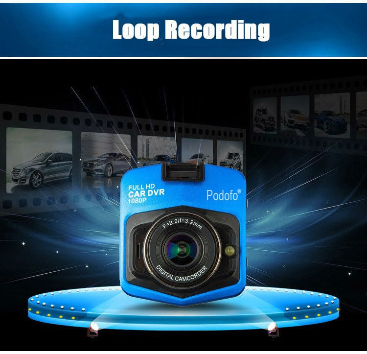 Dash Cam Full HD 1080P + 16GB Card