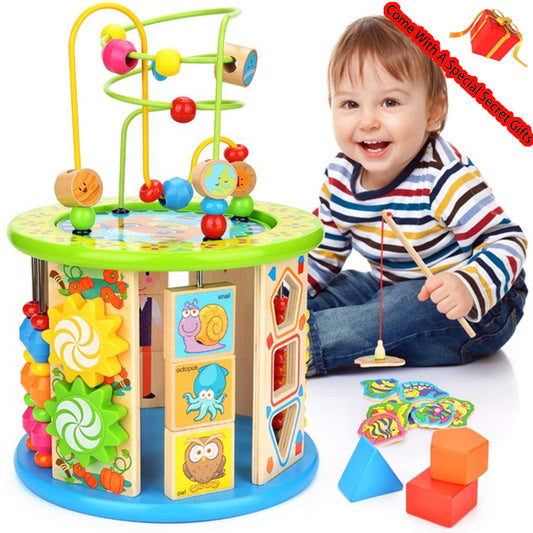 Wooden Activity Toys - Wooden Activity Cube