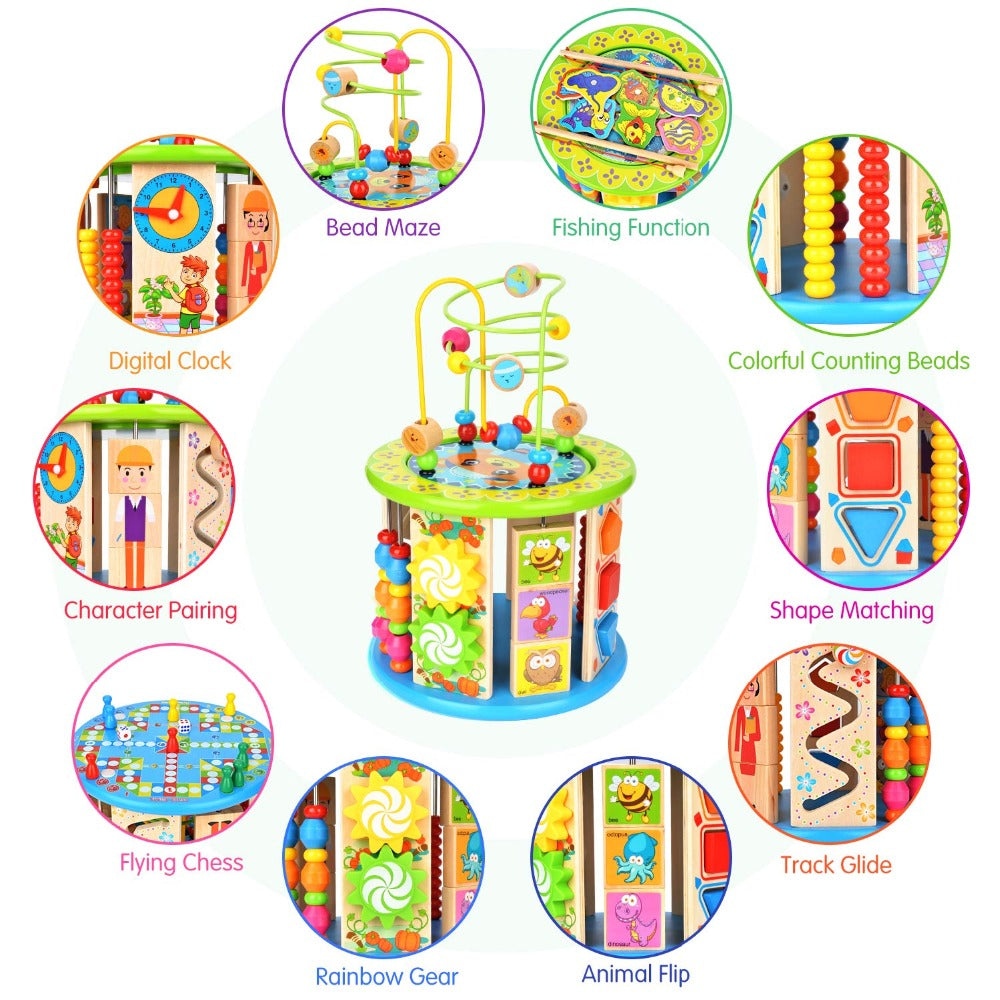 Wooden Activity Toys - Wooden Activity Cube