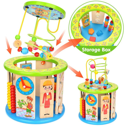 Wooden Activity Toys - Wooden Activity Cube