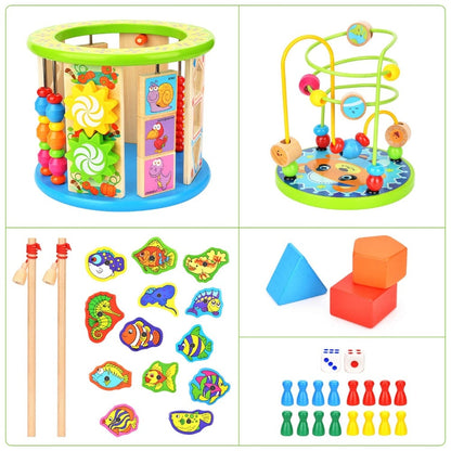 Wooden Activity Toys - Wooden Activity Cube