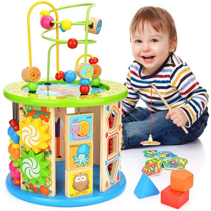 Wooden Activity Toys - Wooden Activity Cube