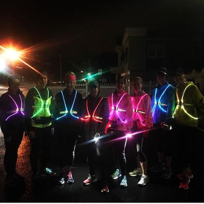 Lighted Running Vest | Flashing High Visibility Vest