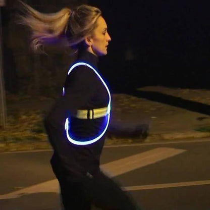 Lighted Running Vest | Flashing High Visibility Vest