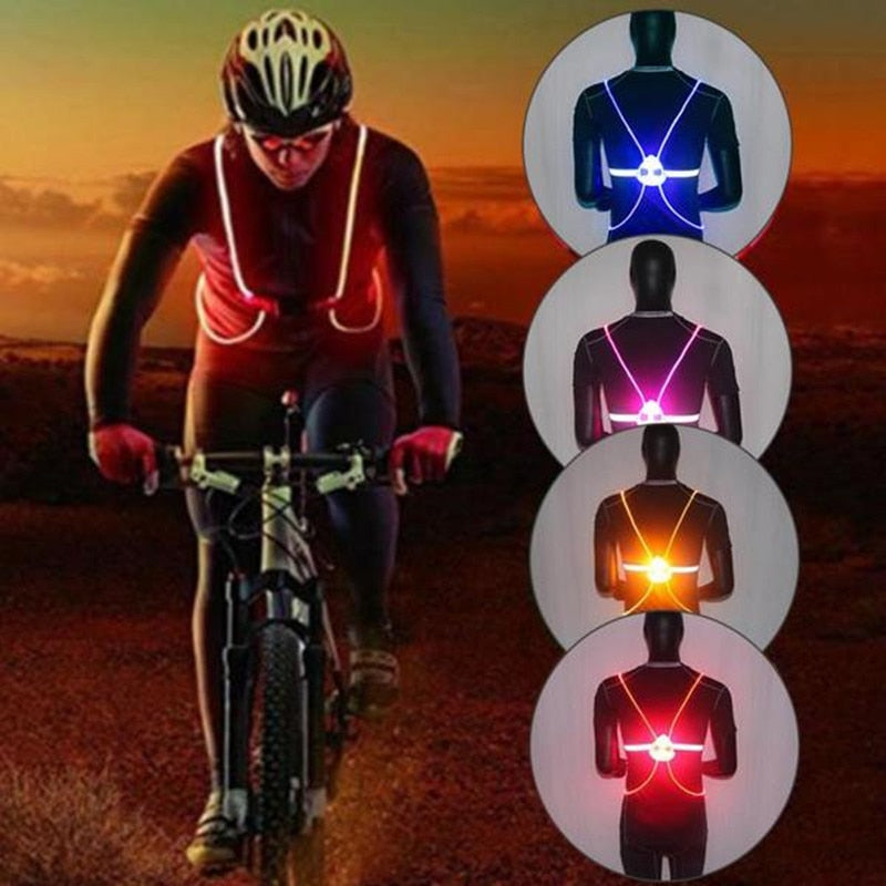 Lighted Running Vest | Flashing High Visibility Vest