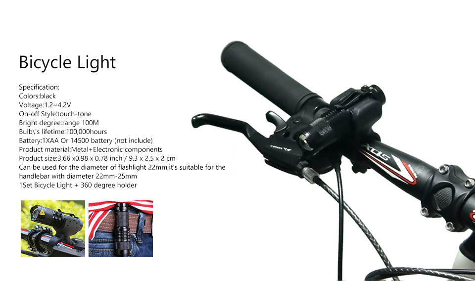 Bicycle Front Light - Bike Front Light - Cycle Front Light