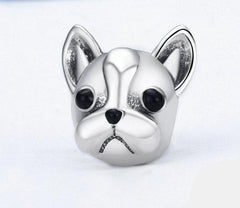 Pug Charm - Sterling Silver Pug Charm