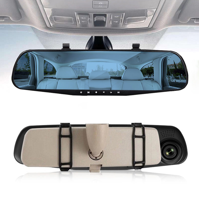 Dual Lens DashCam Vehicle Front Rear Car Camera HD 1080P Video Recorder