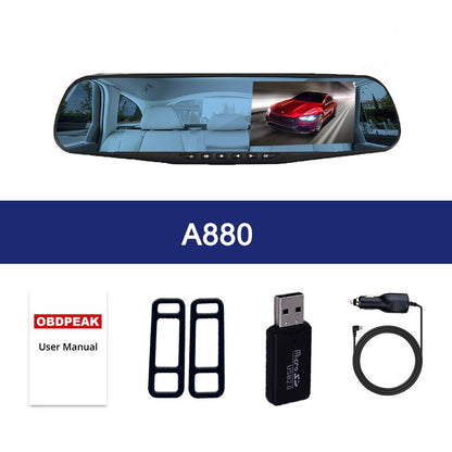 Dual Lens DashCam Vehicle Front Rear Car Camera HD 1080P Video Recorder