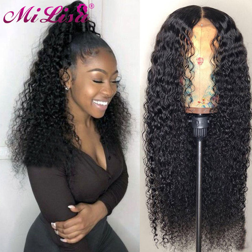 Curly Human Hair Wigs - Short Curly Wigs for Black Hair