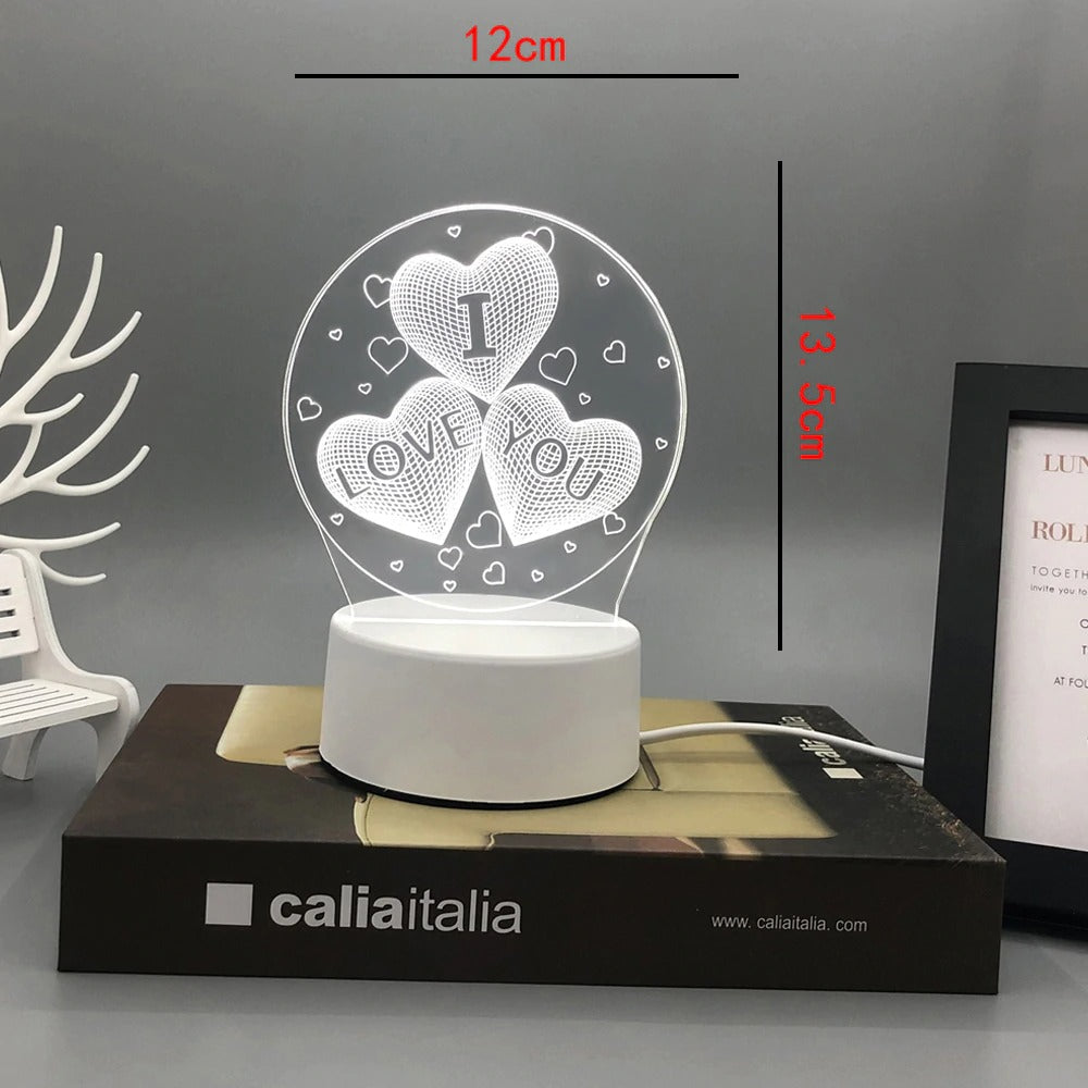 3d Lamp Bedside LED lamp Rechargeable