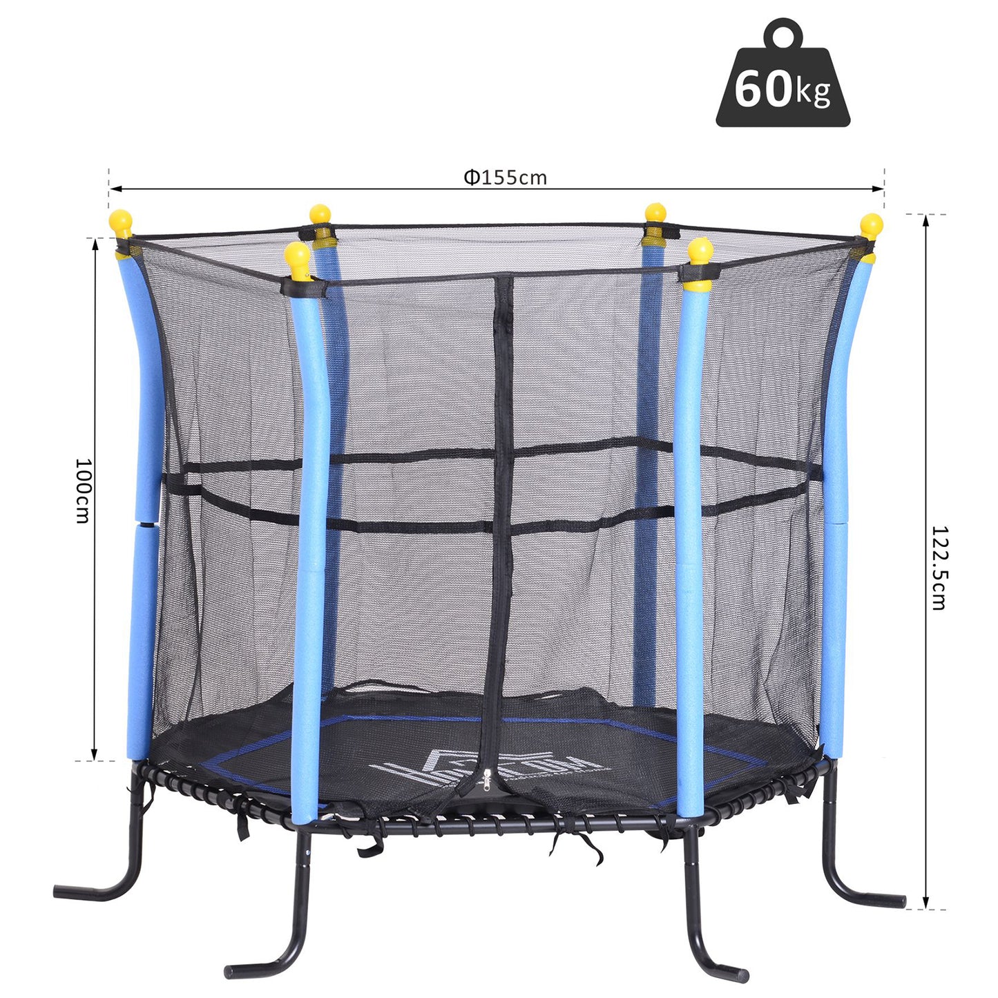 Kids Trampoline with Safety Net