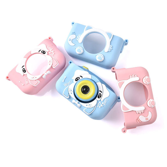 Kids Camera Protective Cover Case Children Camera Silicone Shell Cute Cartoon Camera Toys Child Outdoor Photography Camera Cover