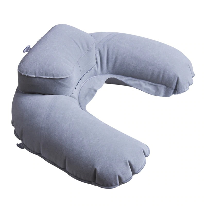 Foldable U-shaped Neck Cushion Support Inflatable Pillow