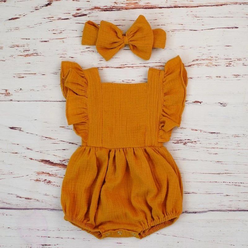 Organic Cotton Girl Jumpsuit Organic Baby Clothes