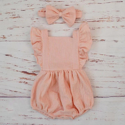 Organic Cotton Girl Jumpsuit Organic Baby Clothes