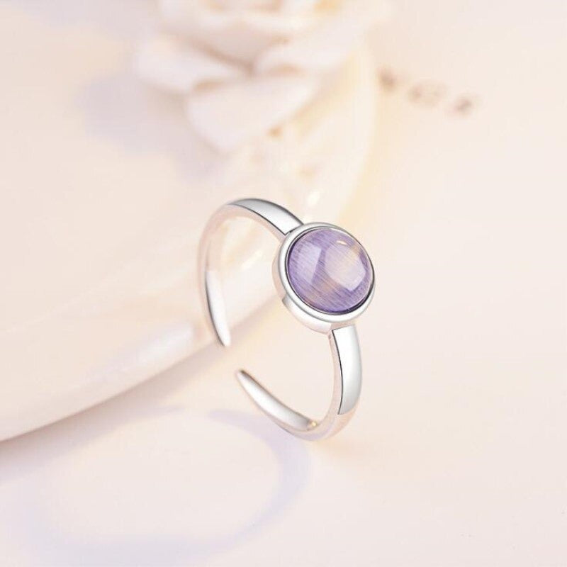 925 Sterling Silver Opal Ring