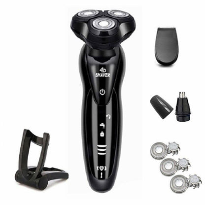 Silver PRO Head and Face Shaver (USB Charging Cable)