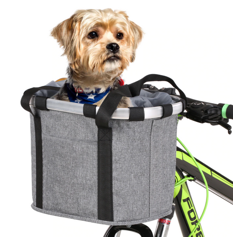 Bicycle Basket Dog Carrier Aluminum Frame Bag