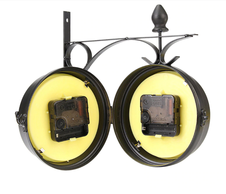 Outdoor Garden Wall Clock Retro Grand Station