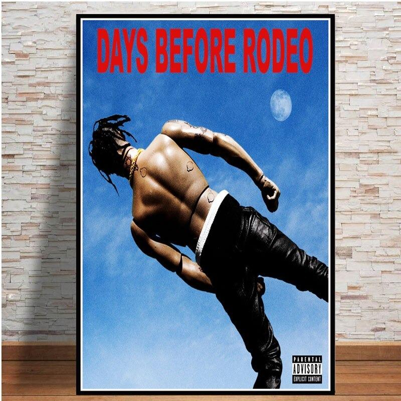 Hot Travis Scott Astroworld Rap Music Singer Wrapped Canvas