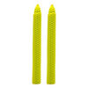 Image of 2pcs Beeswax Candles Honeycomb Colored To Decorate Advent Crown Christmas Candles Decorative