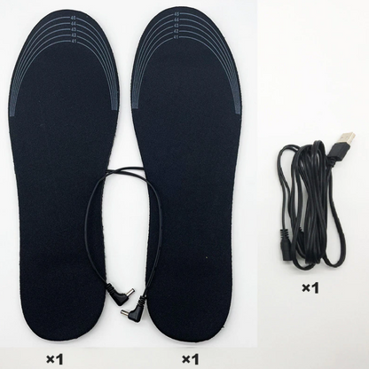 Rechargable Electric USB Heated Shoe Insoles Warming Pad Feet Warmer Sock Pad