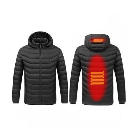 2 Heating Areas Coat With Heater Winter Outdoor Camping Sportswear Rechargeable Heated Jackets