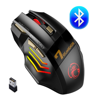 Wireless Gaming Mouse Rechargeable Ergonomic Silent Bluetooth Computer Mouse USB