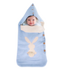Image of Baby Sleeping Bag Rabbit Plush Tail Button Newborn Sleeping Bag Anti-kick Warm Baby Newborn Sleeping Bag