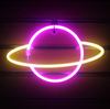 Image of Neon Icons Background LED Planet Lights Sign Bedroom Decoration For Room Walls