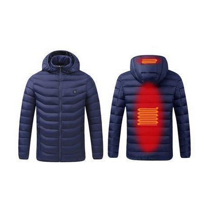 2 Heating Areas Coat With Heater Winter Outdoor Camping Sportswear Rechargeable Heated Jackets