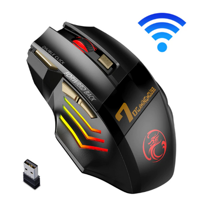 Wireless Gaming Mouse Rechargeable Ergonomic Silent Bluetooth Computer Mouse USB