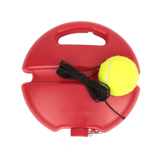 Tennis Trainer Aids Base With Elastic Rope Practice Ball Playing Tennis Self-Duty Rebound