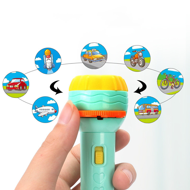 Baby Sleeping Flashlight Projector Torch Lamp Toy Early Education Toy for Babys And Toddlers