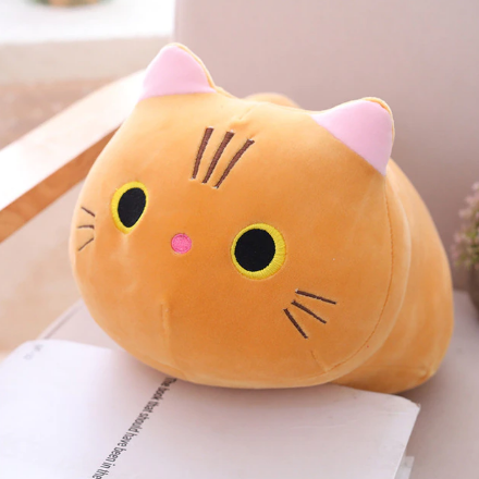 Soft Cat Plush Pillow Toy Stuffed Cat Cartoon