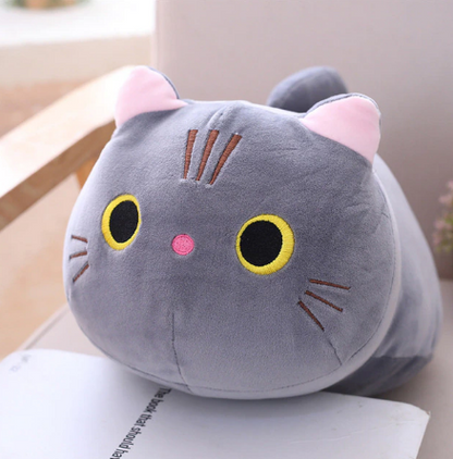 Soft Cat Plush Pillow Toy Stuffed Cat Cartoon