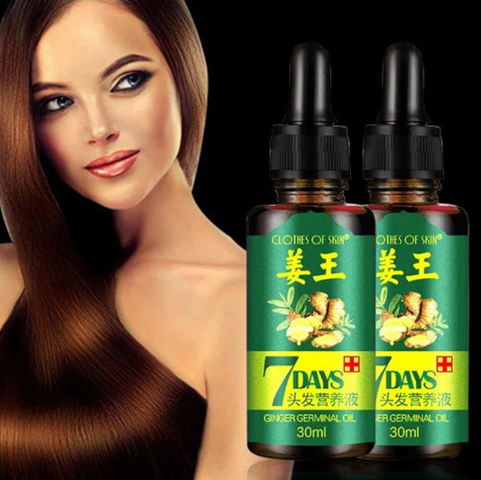 Exclusive Offer | 2x Hair Regrow Oil | 7 Day Hair Regrowth Ginger Serum Bundle