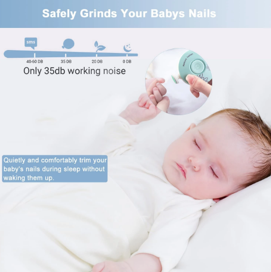 Electric Baby Nail Trimmer Kid Nail Polisher Tool Cutter For Newborn