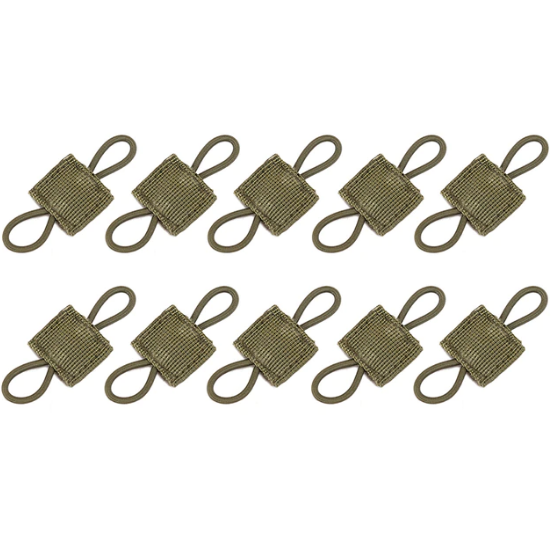 10pcs Tactical Vest Accessories Sling Adapter Buckle PTT Fixed Strap For Camping