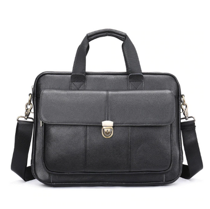 Doctor's Bag 100% Genuine Leather Bag Portable Briefcase Large-Capacity Doctors Leather Bag