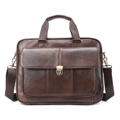 Doctor's Bag 100% Genuine Leather Bag Portable Briefcase Large-Capacity Doctors Leather Bag