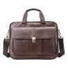 Image of Doctor's Bag 100% Genuine Leather Bag Portable Briefcase Large-Capacity Doctors Leather Bag