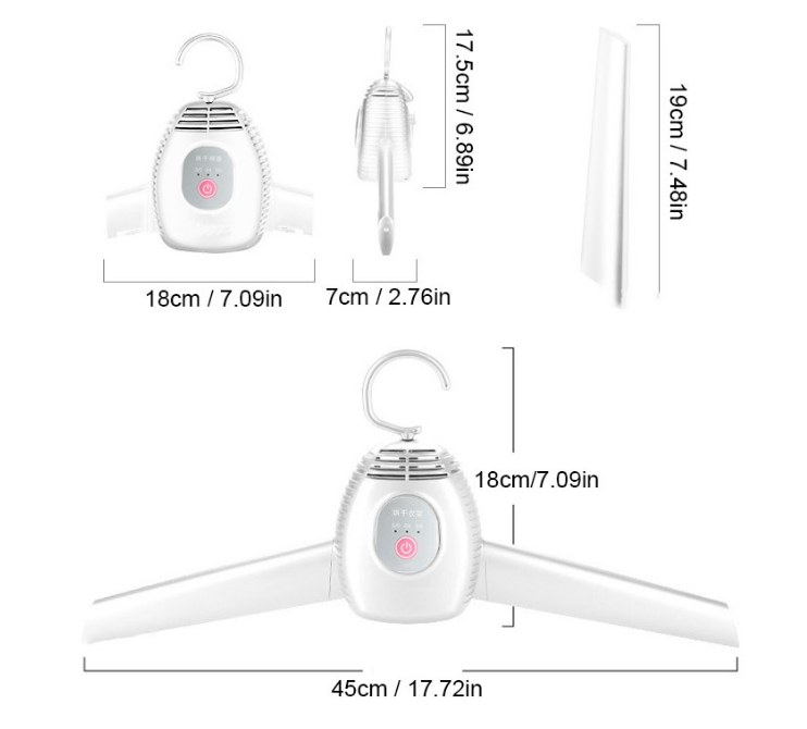 110V/220V Portable Clothing Rack Electric Clothes Drying Rack Shoes Drying Hangers Clothes Dryer Machine